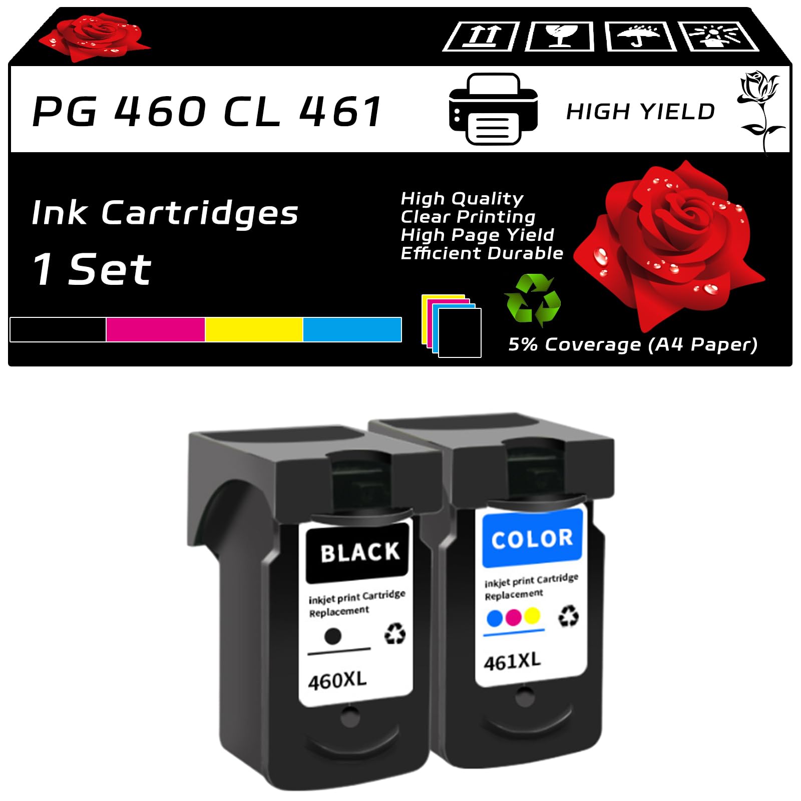 SHRINPMAN’s INK. Amazon.com: PG 460 CL 461 Ink Cartridges Compatible for